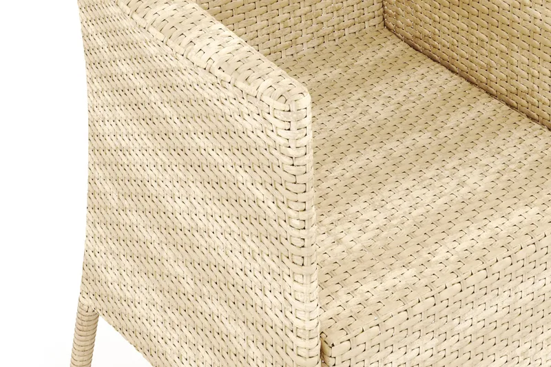 Thor utelenestol – loungestol utemøbler i kunstrotting - Beige - Hagemøbler - Stoler & Lenestoler - Utelenestoler