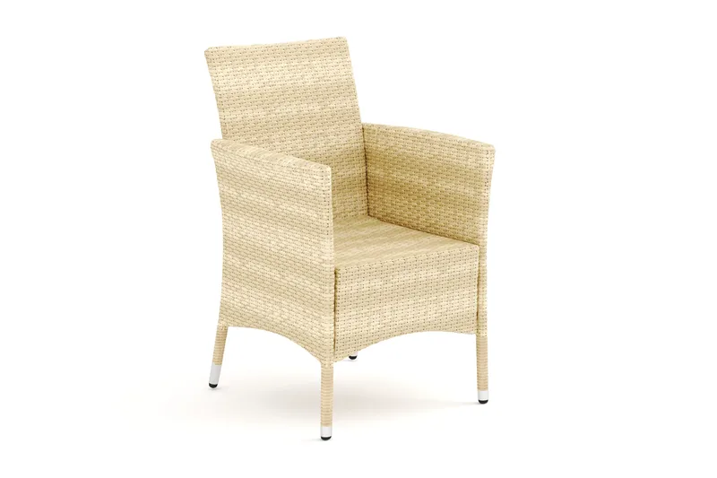 Thor utelenestol – loungestol utemøbler i kunstrotting, Beige