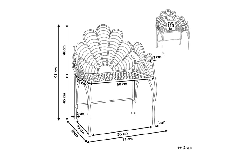 Thorpe Utelenestol - Svart - Hagemøbler - Stoler & Lenestoler - Utelenestoler