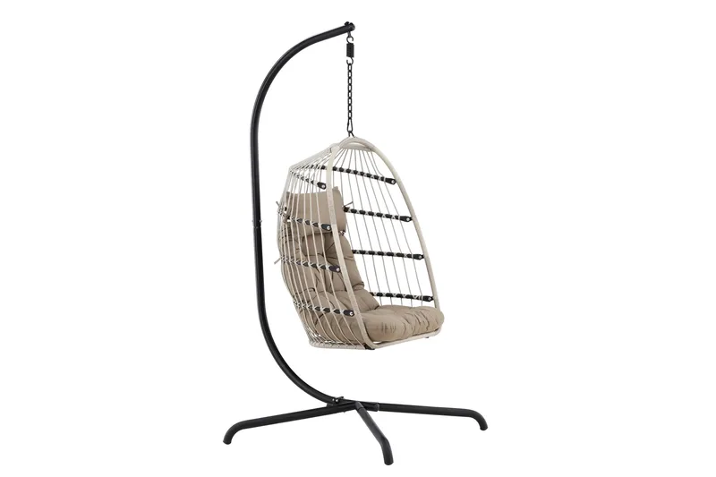 Trezza Hengestol Utendørs 75x70 cm - Grå - Hagemøbler - Stoler & Lenestoler - Hengestoler