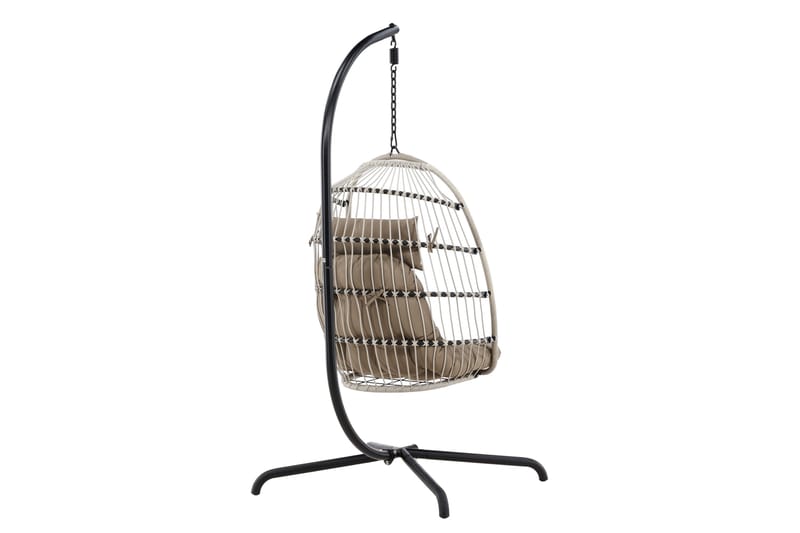 Trezza Hengestol Utendørs 75x70 cm - Grå - Hagemøbler - Stoler & Lenestoler - Hengestoler