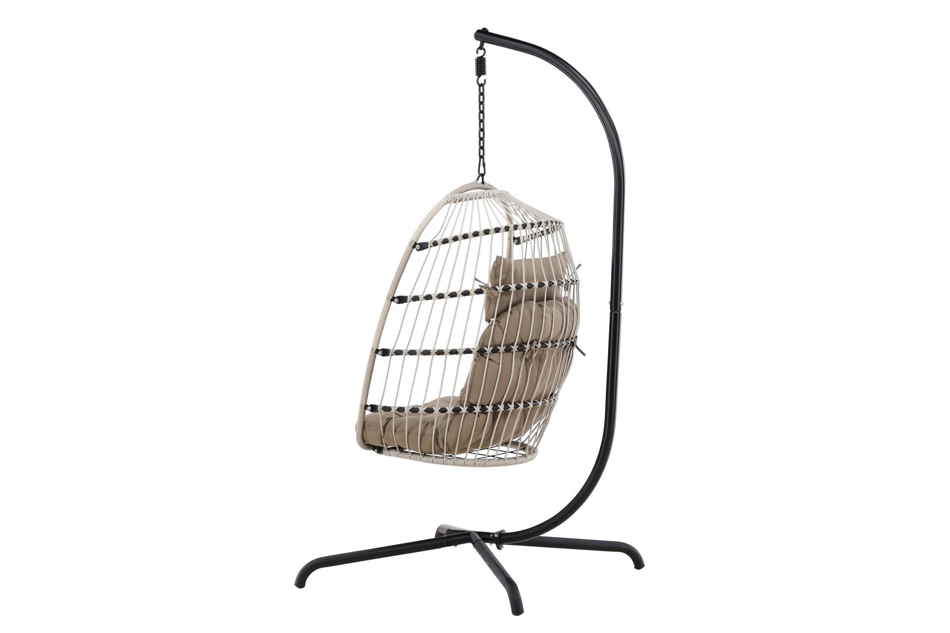 Trezza Hengestol Utendørs 75x70 cm - Grå - Hagemøbler - Stoler & Lenestoler - Hengestoler