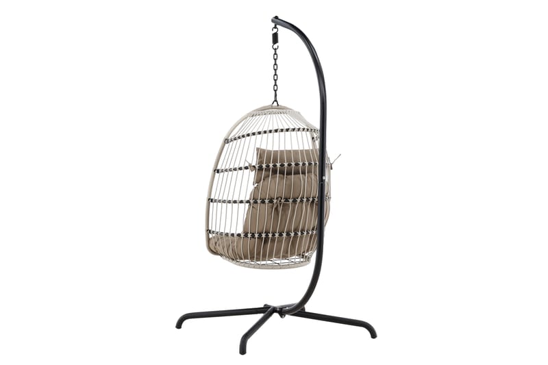 Trezza Hengestol Utendørs 75x70 cm - Grå - Hagemøbler - Stoler & Lenestoler - Hengestoler