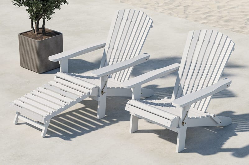 Tropea Solseng - Hvit - Hagemøbler - Stoler & Lenestoler - Solseng & solvogner