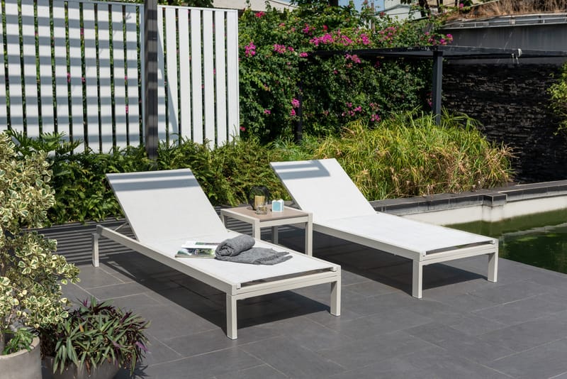 Urbanite Solseng med hjul - Grå - Hagemøbler - Stoler & Lenestoler - Solseng & solvogner