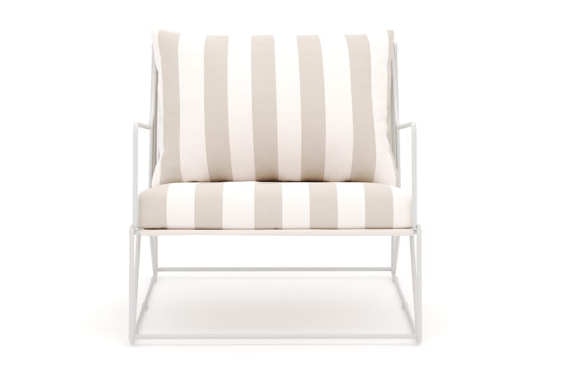 Usteryd Lounge Lenestol Utendørs - Beige/Stripet - Hagemøbler - Stoler & Lenestoler - Utelenestoler