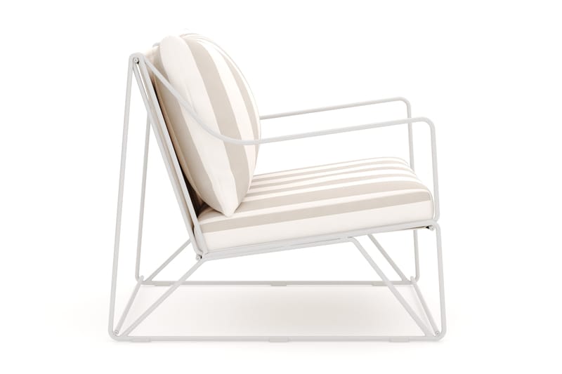 Usteryd Lounge Lenestol Utendørs - Beige/Stripet - Hagemøbler - Stoler & Lenestoler - Utelenestoler