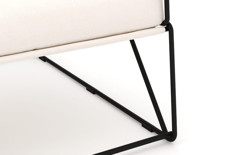 Usteryd Lounge Lenestol Utendørs - Svart/Beige - Hagemøbler - Stoler & Lenestoler - Utelenestoler