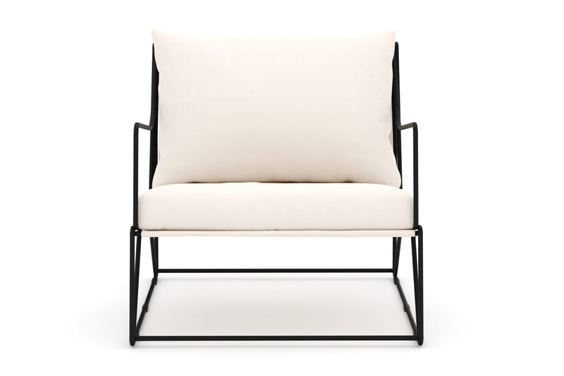 Usteryd Lounge Lenestol Utendørs - Svart/Beige - Hagemøbler - Stoler & Lenestoler - Utelenestoler