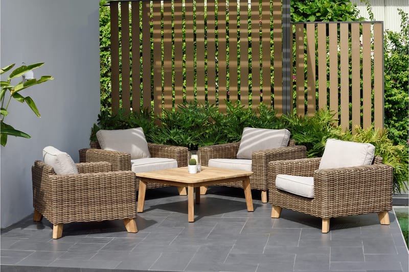 Barbados Lenestol - Beige - Hagemøbler - Stoler & Lenestoler - Utelenestoler