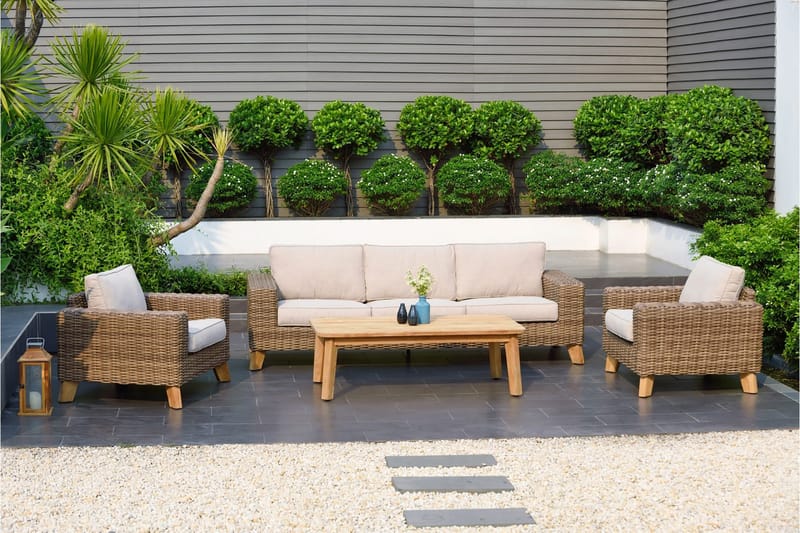 Barbados Lenestol - Beige - Hagemøbler - Stoler & Lenestoler - Utelenestoler