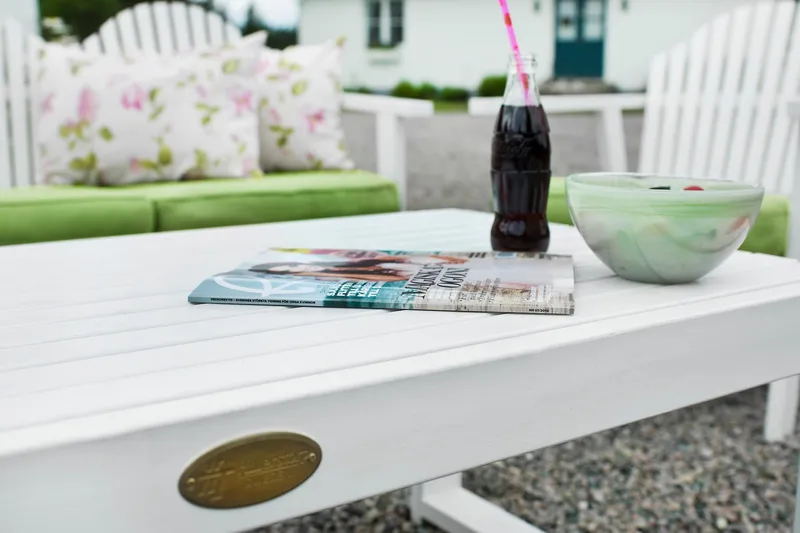 BULLERÖ STOL LAV RYGG HVIT FURU - hvitlasert furu - Hagemøbler - Stoler & Lenestoler - Utelenestoler