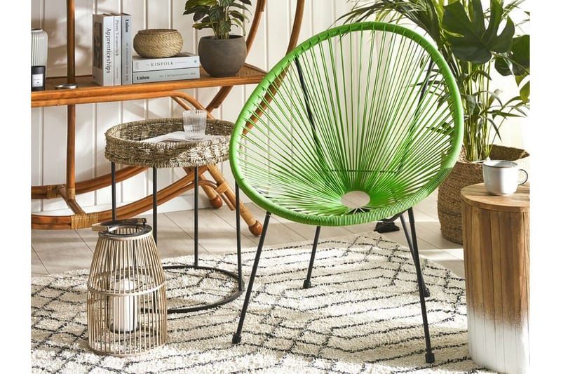 Cayaco Stol - Kunstrotting/Grønn - Hagemøbler - Stoler & Lenestoler - Utelenestoler