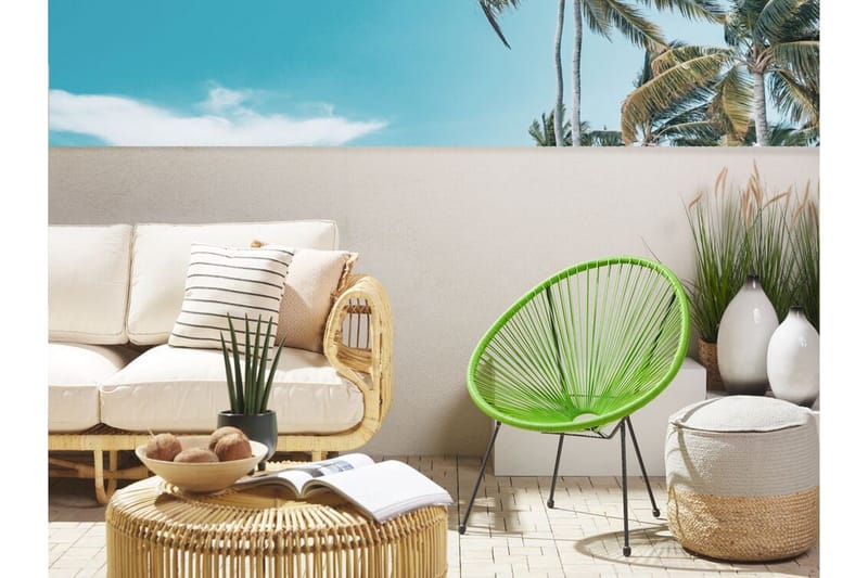 Cayaco Stol - Kunstrotting/Grønn - Hagemøbler - Stoler & Lenestoler - Utelenestoler