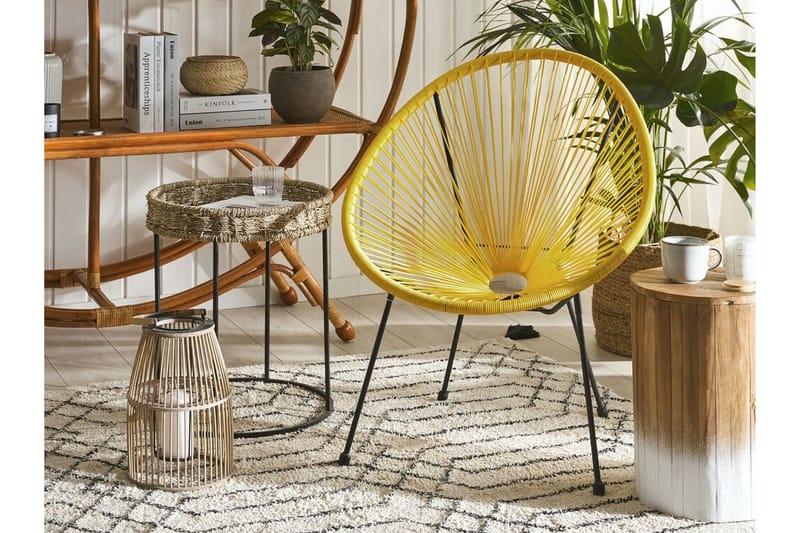 Cayaco Stol - Kunstrotting/Gul - Hagemøbler - Stoler & Lenestoler - Utelenestoler