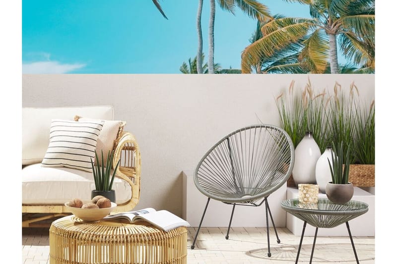 Cayaco Stol - Kunstrotting/Mørkegrå - Hagemøbler - Stoler & Lenestoler - Utelenestoler