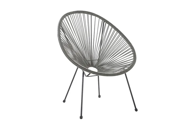 Cayaco Stol - Kunstrotting/Mørkegrå - Hagemøbler - Stoler & Lenestoler - Utelenestoler