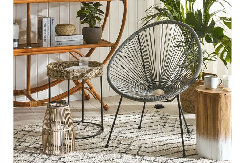 Cayaco Stol - Kunstrotting/Mørkegrå - Hagemøbler - Stoler & Lenestoler - Utelenestoler