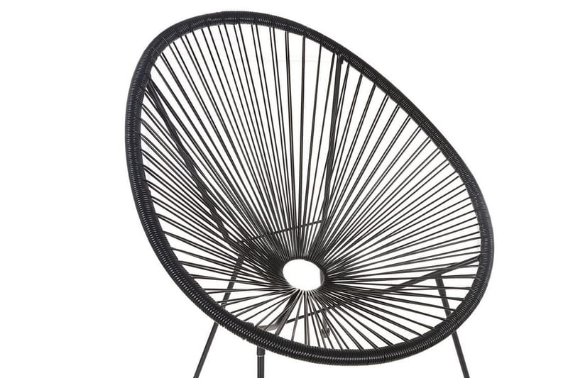 Cayaco Stol - Kunstrotting/Svart - Hagemøbler - Stoler & Lenestoler - Utelenestoler