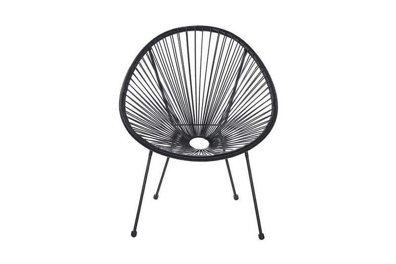 Cayaco Stol - Kunstrotting/Svart - Hagemøbler - Stoler & Lenestoler - Utelenestoler