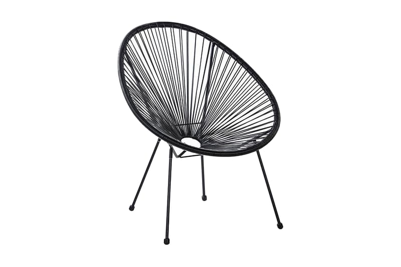 Cayaco Stol, Kunstrotting/Svart