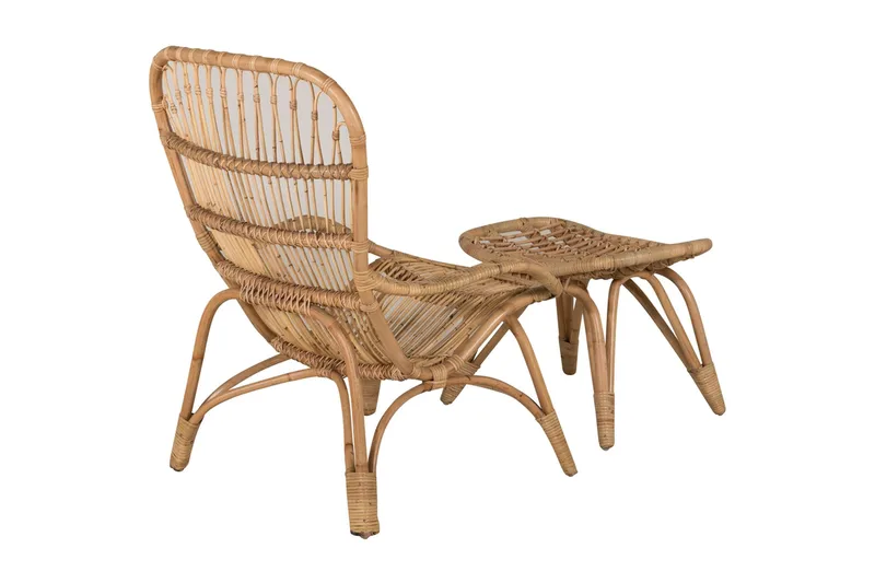 Ella Lenestol med Pute - Tre/natur - Hagemøbler - Stoler & Lenestoler - Utelenestoler