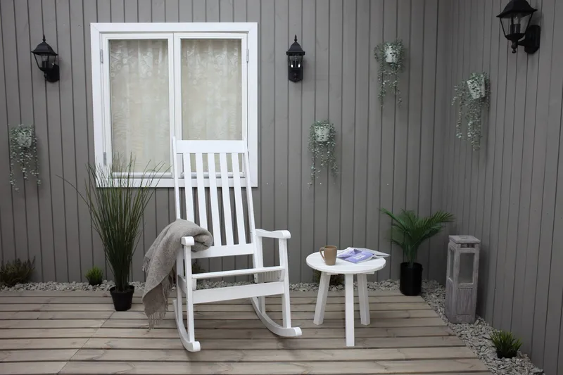 Ellabell Gyngestol - Grå - Hagemøbler - Stoler & Lenestoler - Utelenestoler