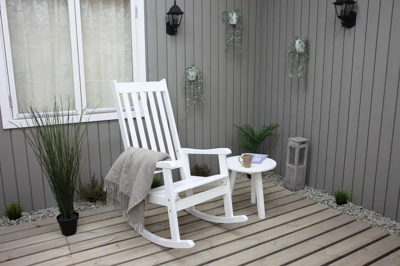 Ellabell Gyngestol - Grå - Hagemøbler - Stoler & Lenestoler - Utelenestoler