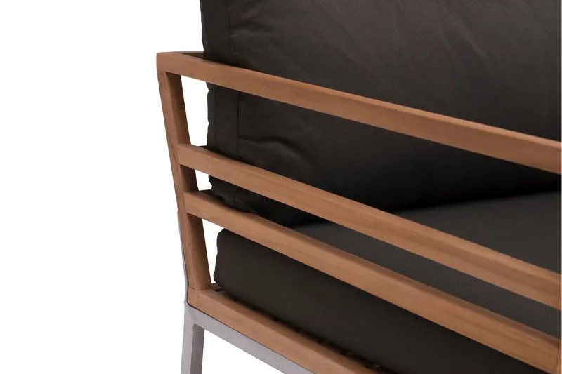 Hillerstorp Kaxheden Lounge Lenestol - Brun|Svart - Hagemøbler - Stoler & Lenestoler - Utelenestoler