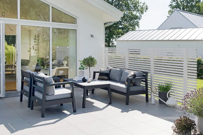 Hillerstorp Stoltö Lounge Lenestol - Grå|Svart - Hagemøbler - Stoler & Lenestoler - Utelenestoler