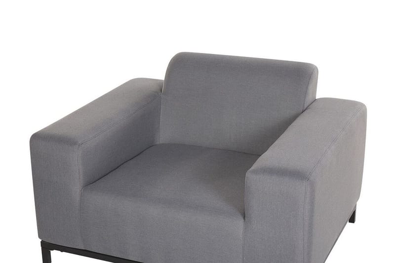 Hughen Lenestol 2-pk - Grå / Svart - Hagemøbler - Stoler & Lenestoler - Utelenestoler