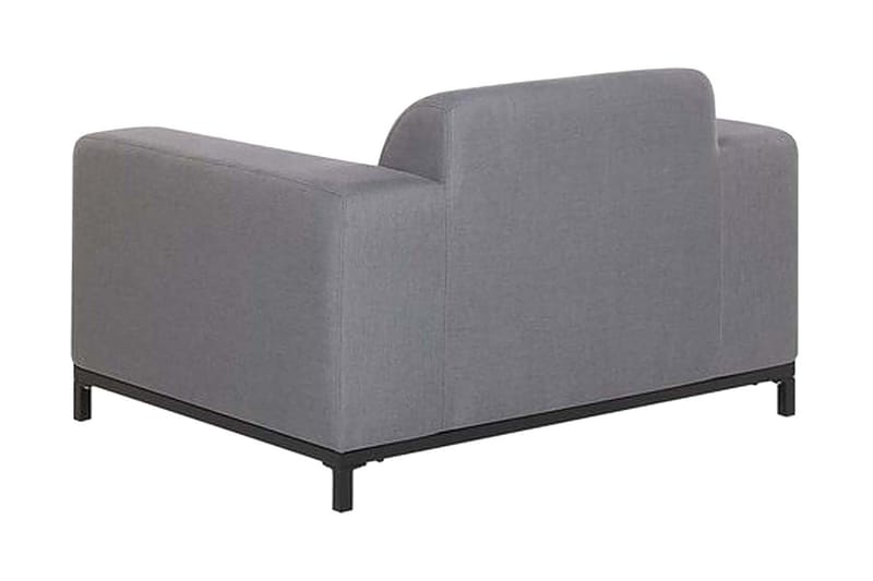 Hughen Lenestol 2-pk - Grå / Svart - Hagemøbler - Stoler & Lenestoler - Utelenestoler