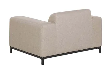 Hughen Lenestol 2-pk - Beige / Svart - Hagemøbler - Stoler & Lenestoler - Utelenestoler