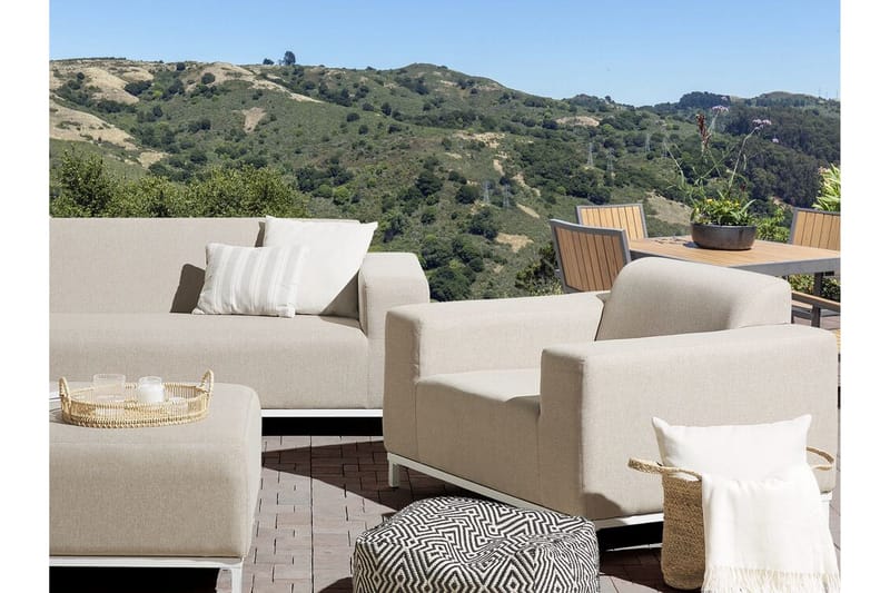 Hughen Lenestol 2-pk - Beige - Hagemøbler - Stoler & Lenestoler - Utelenestoler