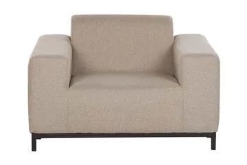 Hughen Lenestol 2-pk - Beige / Svart - Hagemøbler - Stoler & Lenestoler - Utelenestoler