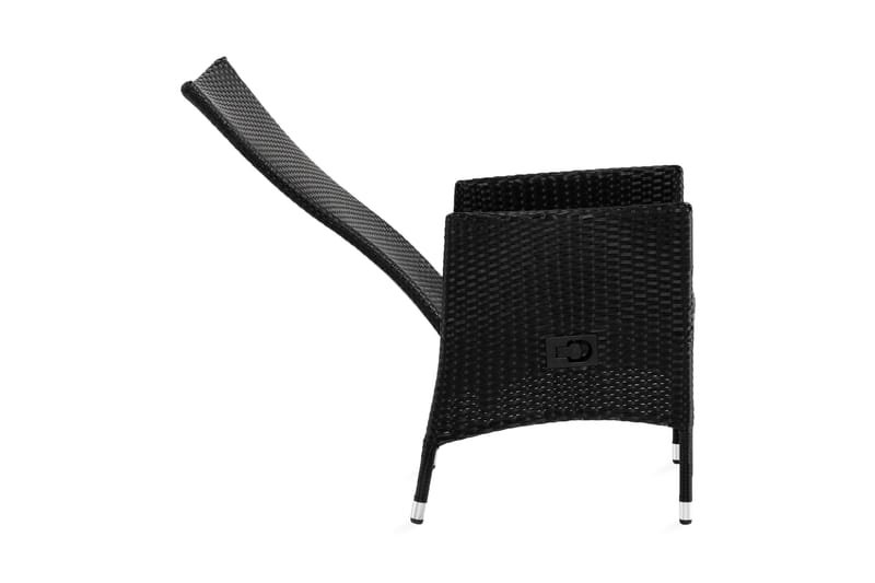 Jenny Lenestol Justerbar Svart - Svart - Hagemøbler - Stoler & Lenestoler - Utelenestoler
