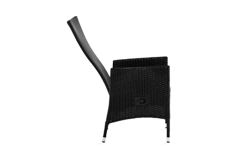 Jenny Lenestol Justerbar Svart - Svart - Hagemøbler - Stoler & Lenestoler - Utelenestoler