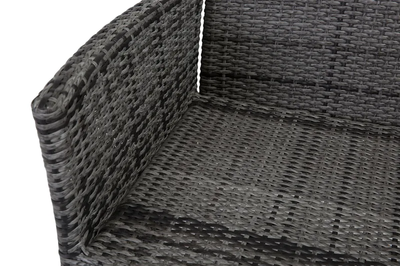 Jenny spisestol utendørs regulerbar – justerbar utendørs lenestol i kunstrotting - Grå - Hagemøbler - Stoler & Lenestoler - Utelenestoler