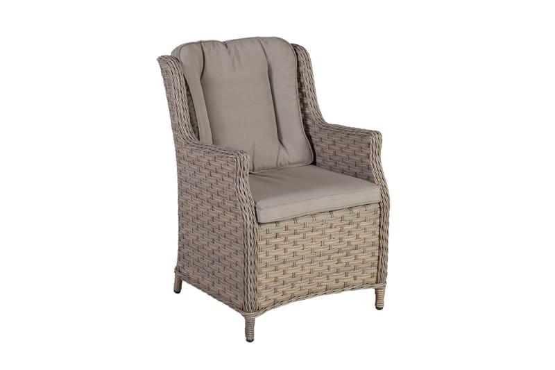 Lenestol PACIFIC med puter 615x715xH91 gråbeige - Loungestol ute - Utelenestoler