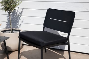Lina Loungestol med Pute Svart - Venture Home - Hagemøbler - Stoler & Lenestoler - Utelenestoler