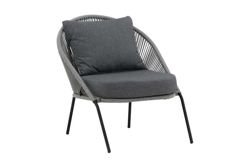 Lindos Lenestol - Grå - Hagemøbler - Stoler & Lenestoler - Utelenestoler