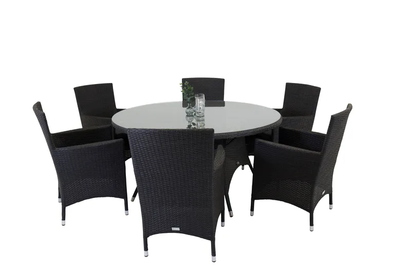 Malin Karmstol Svart - Venture Home - Hagemøbler - Stoler & Lenestoler - Utelenestoler