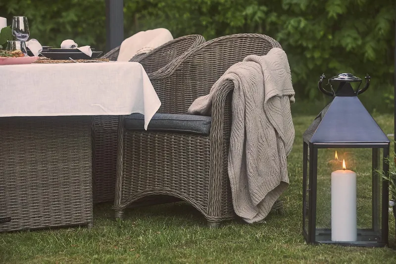 Marcus Light Lenestol med Pute - Grå - Hagemøbler - Stoler & Lenestoler - Utelenestoler