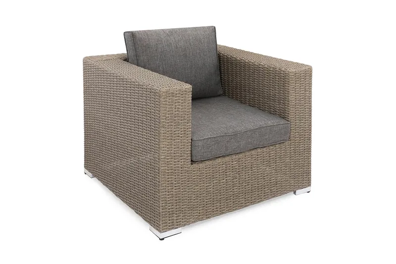 Marcus Loungelenestol m Pute - Grå - Hagemøbler - Stoler & Lenestoler - Utelenestoler