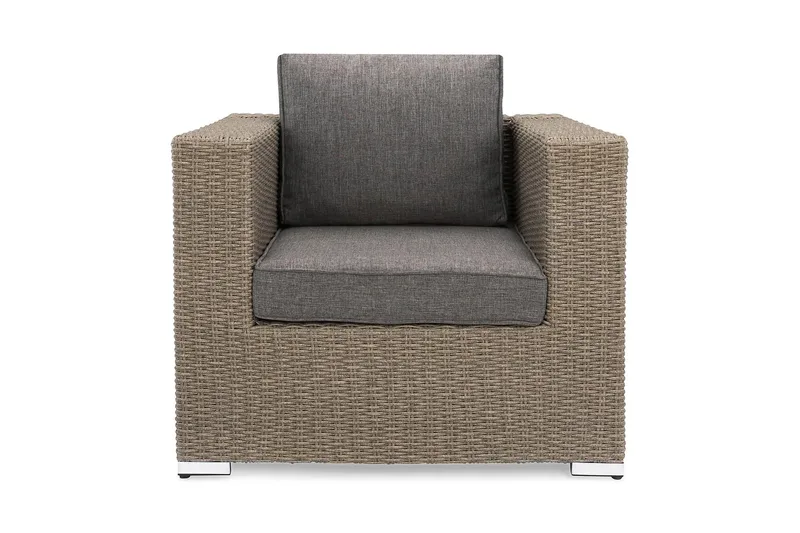 Marcus Loungelenestol m Pute - Grå - Hagemøbler - Stoler & Lenestoler - Utelenestoler