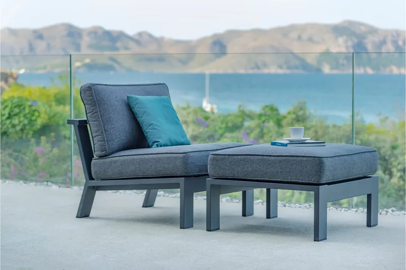 Palau Lenestol - Grå - Hagemøbler - Stoler & Lenestoler - Utelenestoler