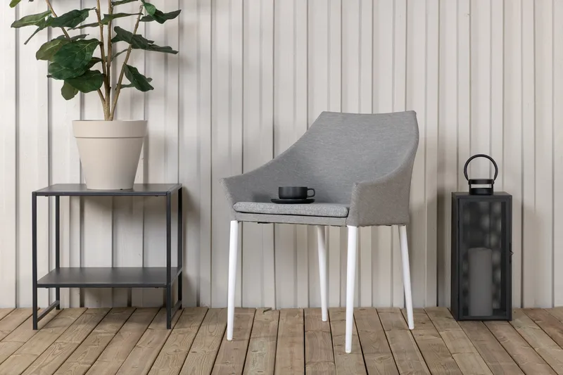 Spoga Lenestol - Hvit/Lys gr å - Hagemøbler - Stoler & Lenestoler - Utelenestoler