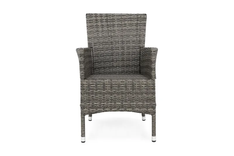 Thor utefåtölj – loungelenestol utemøbler i kunstrotting - Svart / grå - Hagemøbler - Stoler & Lenestoler - Utelenestoler