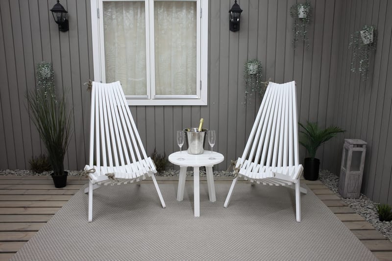 Wellner Lenestol - Hvit - Hagemøbler - Stoler & Lenestoler - Utelenestoler