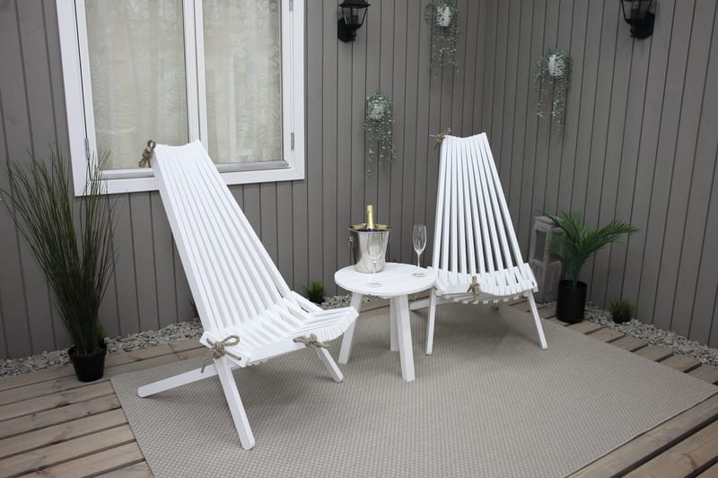 Wellner Lenestol - Hvit - Hagemøbler - Stoler & Lenestoler - Utelenestoler